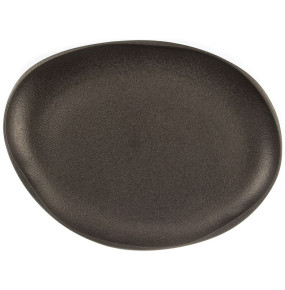 Тарелка 33 х 25 х 2,7 см  P.L. Proff Cuisine "Black Raw Steller"  / 314521