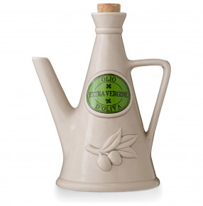 Бутылка для масла 17 см 750 мл  Artigianato Ceramico by Caroline "Le Latte" серая / 228490