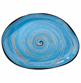 Блюдо 33 х 24,5 см Камень голубое  Wilmax "Spiral" / 327589