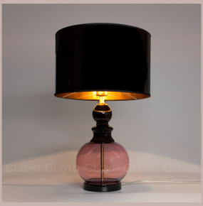 Настольная лампа 1 рожковая  Cloyd "PONTIFICA" / выс. 61 см - латунь - розовое стекло / 347272