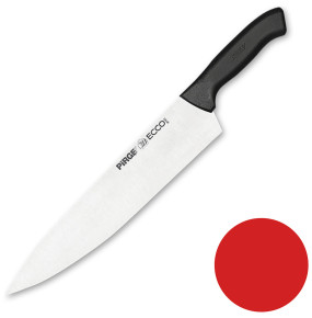 Нож поварской 30 см красная ручка  PIRGE "Ecco" / 321710