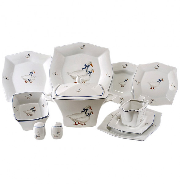 Столовый сервиз на 6 персон 26 предметов  Royal Czech Porcelain &quot;Львов /Гуси&quot; / 203686