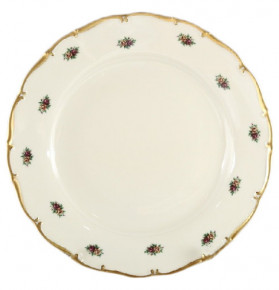 Набор тарелок 25 см 6 шт  Bohemia Porcelan Moritz Zdekauer 1810 s.r.o. "Анжелика /Маленькие розочки /СК" / 066489