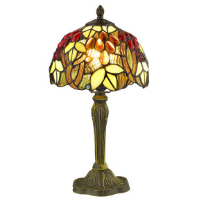 Лампа настольная 1 рожковая  Velante "Tiffany" Виноград / 304825