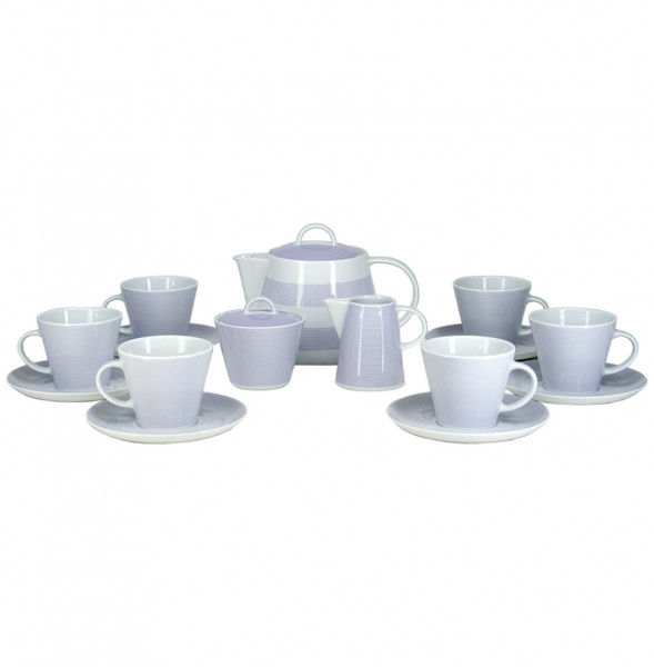 Чайный сервиз на 6 персон 15 предметов  Thun &quot;Том /Полоски&quot; / 231985