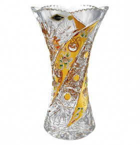 Ваза для цветов 30,5 см  Aurum Crystal "Хрусталь с золотом" / 057919