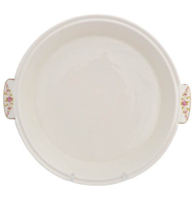 Блюдо для запекания 32 см с крышкой круглое  Royal Classics "Соната /Розовый цветок" / 279705