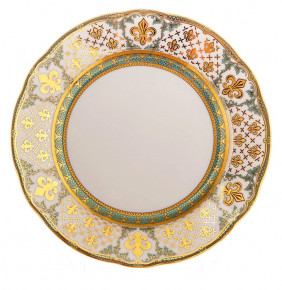 Набор тарелок 25 см 6 шт  Bohemia Porcelan Moritz Zdekauer 1810 s.r.o. "Анжелика 814 /Королевская лилия" / 100577
