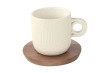 Набор кофейных чашек 110 мл 4 шт на подставке (корич;беж;бел;персик.)  Easy Life &quot;Радуга&quot; (подар. упаковке) / 331265
