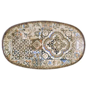 Блюдо 25 х 15 см суперэллипс  Wilmax "Vintage Mosaic"  / 336151