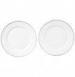 Набор тарелок 19 см 2 шт &quot;Repast /Белый орнамент&quot; / 165899
