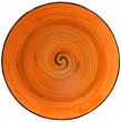 Тарелка 25,5 см глубокая оранжевая  Wilmax &quot;Spiral&quot; / 261583