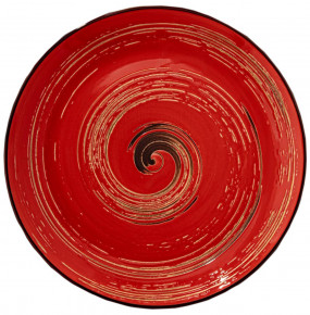 Тарелка 18 см красная  Wilmax "Spiral" / 261546