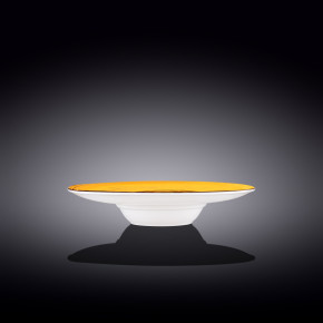 Тарелка 24 см глубокая жёлтая  Wilmax "Spiral" / 261608