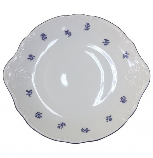 Пирожковая тарелка 27 см  Thun &quot;Офелия /Мелкие синие цветы&quot; / 232263
