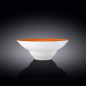 Тарелка 25,5 см глубокая оранжевая  Wilmax "Spiral" / 261580