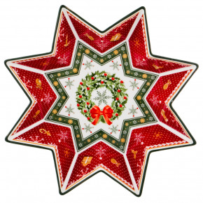 Салатник 32 х 6 см Звезда  LEFARD "Christmas Collection /Венок" / 192432