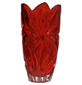 Ваза для цветов 28 см  Aurum Crystal "Flora /Красная" / 312974