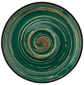 Блюдце 15 см зелёное  Wilmax "Spiral" / 261646