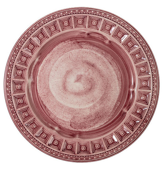 Тарелка 22 см розовая  Matceramica &quot;Augusta&quot; / 291759