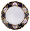 Набор тарелок 19 см 6 шт  Bohemia Porcelan Moritz Zdekauer 1810 s.r.o. &quot;Анжелика /Цветы /Кобальт&quot; / 033810