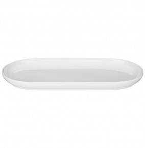 Тарелка 30 х 14,5 х 2,5 см овальная белая  Bronco "Soul kitchen" / 301550