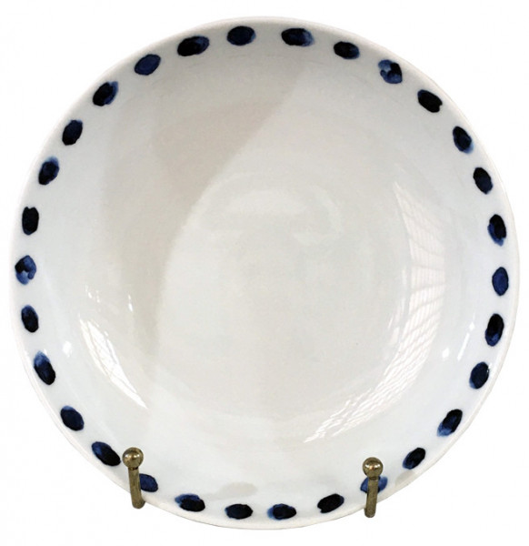 Набор тарелок 20 см 6 шт глубокие  Thun &quot;Том /Синий горошек&quot; / 244932