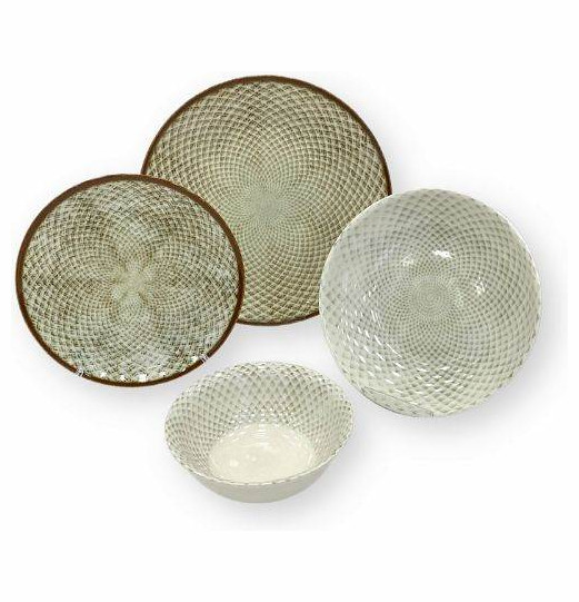 Набор тарелок 24 предмета на 6 персон  O.M.S. Collection &quot;TULU /PORCELAIN SETS /Craft&quot; / 303461