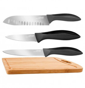 Набор кухонных ножей 3 шт с разделочной доской  Rondell "Primarch" / 226322