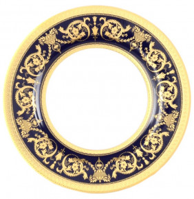 Набор тарелок 21 см 6 шт  Falkenporzellan "Констанц /Императорское золото /на синем" / 033191