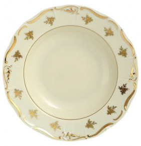 Набор тарелок 23 см 6 шт глубокие  Thun "Мария-Луиза /Золотая розочка /СК" / 140806