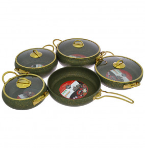 Набор посуды 9 предметов антипригарное покрытие оливковый  Repast "Leydi /Elite Royal" / 288454