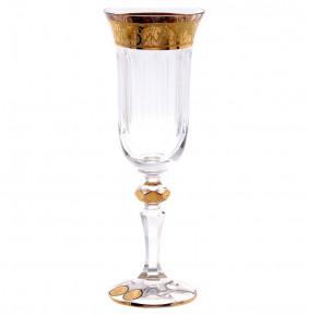 Бокалы для шампанского 150 мл 6 шт "Max Crystal /Золото" / 151389