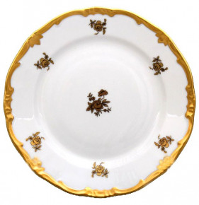 Набор тарелок 17 см 6 шт  Weimar Porzellan "Роза золотая /золото"  / 012300