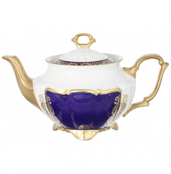 Заварочный чайник  Bavarian Porcelain &quot;Золотой узор /Кобальт&quot; / 212892