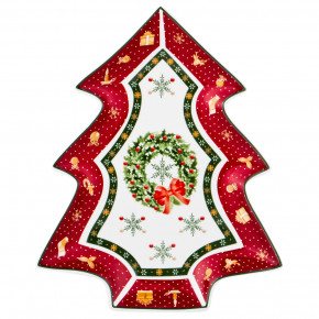 Салатник 26 х 21 х 3 см Ёлка  LEFARD "Christmas Collection /Венок" / 192442