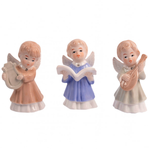 Керамические статуэтки 3 шт  Royal Classics &quot;Ангельское трио&quot; / 150275