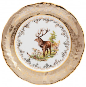Тарелка 19 см  Sterne porcelan "Фредерика /Охота бежевая" / 131694