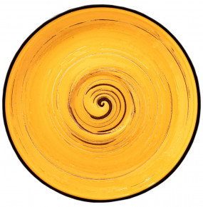 Блюдце 15 см жёлтое  Wilmax "Spiral" / 261621