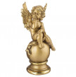 Фигурка 33 см  ИП Шихмурадов &quot;Ангел на шаре&quot; /бронза с позолотой / 273611