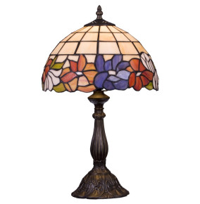 Лампа настольная 1 рожковая  Velante "Tiffany /Цветы" 804 / 304752