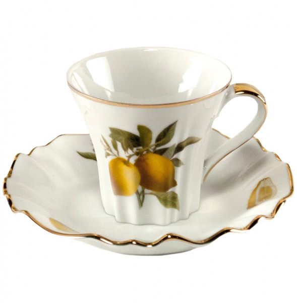 Чашка чайная 1 шт  Royal Czech Porcelain &quot;Каролина /Лимоны&quot; / 204908