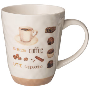 Кружка 500 мл  LEFARD "Coffee ...Espresso Latte Cappuccino" / 330225