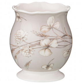 Подставка для чайных ложек 9 см серая  LEFARD "Белый цветок" / 230695