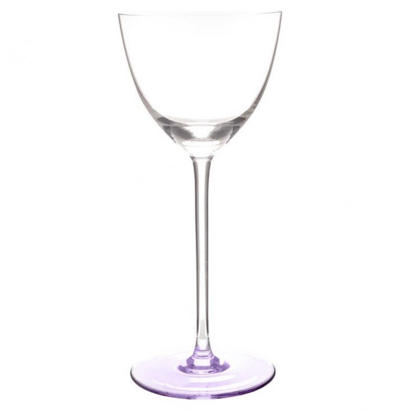 Бокал для белого вина 260 мл 1 шт  Crystalite Bohemia &quot;Колорс /Разноцветная ножка&quot; (фиолетовый) / 171546