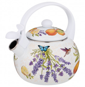 Чайник 2,2 л эмалированный со свистком  Agness "Provence" / 270659