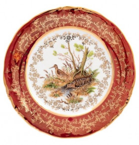 Набор тарелок 19 см 6 шт  Sterne porcelan "Фредерика /Охота красная" / 128803