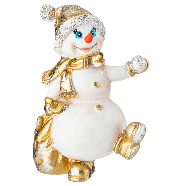 Фигурка 12 см  LEFARD &quot;Снеговичок с мешком подарков и снежком&quot; / 299254