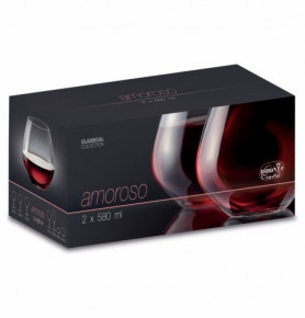 Стаканы для красного вина 580 мл 2 шт  Crystalex CZ s.r.o. "Аморосо /Без декора" / 228082