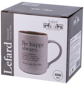 Кружка 400 мл  LEFARD "Coffeemania /Be happy always." / 337445